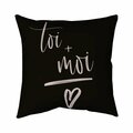 Fondo 26 x 26 in. You Plus Me-Double Sided Print Indoor Pillow FO3342280